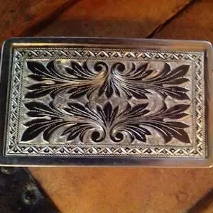 Source Unknown Silver and Gold Ornate Belt Buckle s-l400.jpg main image 3